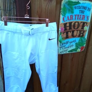 NEW Nike Men's Football Pants Large White Maroon